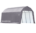 ShelterCoat Custom Round Wind and Snow Rated Shelter, 12 ft. x 20 ft. x 8 ft. Standard PE 9 oz. Gray