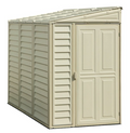 DuraMax Building Products 4-ft x 8-ft Sidemate Off-white Lean-to Vinyl Storage Shed