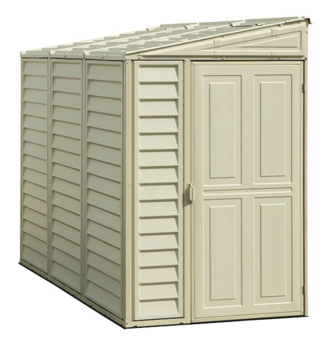 DuraMax Building Products 4-ft x 8-ft Sidemate Off-white Lean-to Vinyl Storage Shed